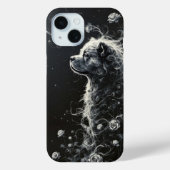 Floral Canine Elegance Case-Mate iPhone Case (Achterkant)