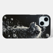 Floral Canine Elegance Case-Mate iPhone Case (Achterkant (horizontaal))