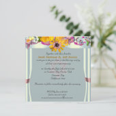 Floral canopy Jewish bruiloft Kaart (Staand voorkant)