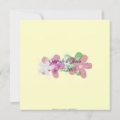 Floral canopy Jewish bruiloft Kaart (Achterkant)