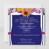 Floral canopy Jewish bruiloft Kaart (Voorkant)