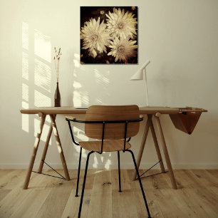  Floral Canvas Afdruk