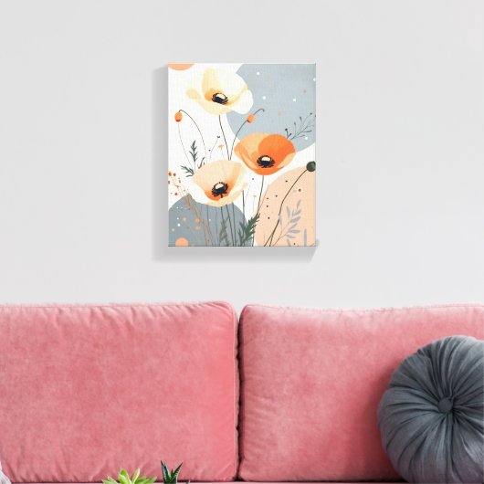 Floral Canvas Afdruk (Insitu (Woonkamer))