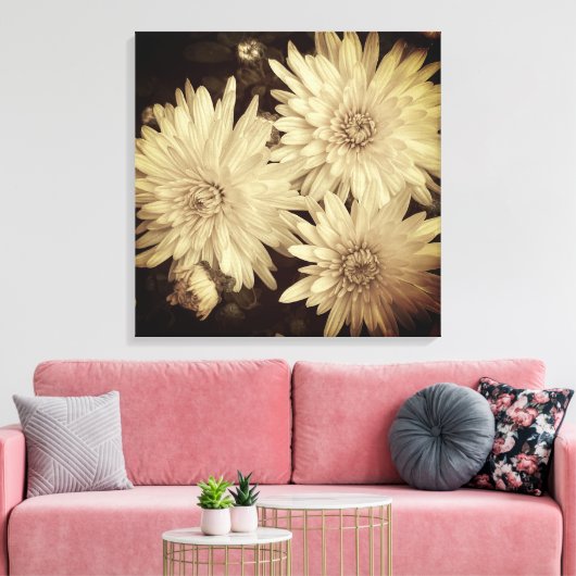 Floral Canvas Afdruk (Insitu (Woonkamer))