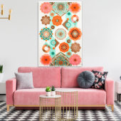 Floral Canvas Afdruk (Insitu (Woonkamer))