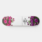 Floral Canvas Persoonlijk Skateboard (Horizontaal)