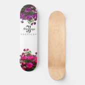Floral Canvas Persoonlijk Skateboard (Voorkant)