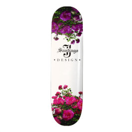 Floral Canvas Persoonlijk Skateboard