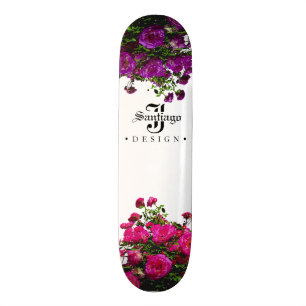 Floral Canvas Persoonlijk Skateboard