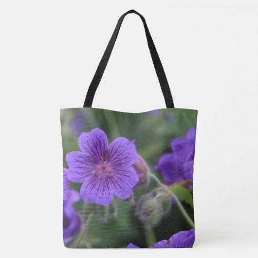 Floral canvas tas (Achterkant)