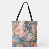 Floral Canvas tas (Voorkant)