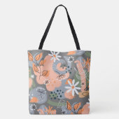 Floral Canvas tas (Achterkant)