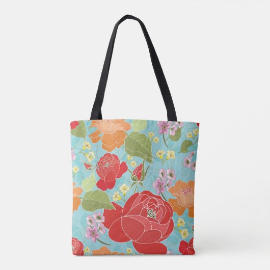 Floral Canvas tas (Achterkant)