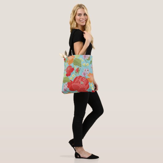 Floral Canvas tas (Op model)
