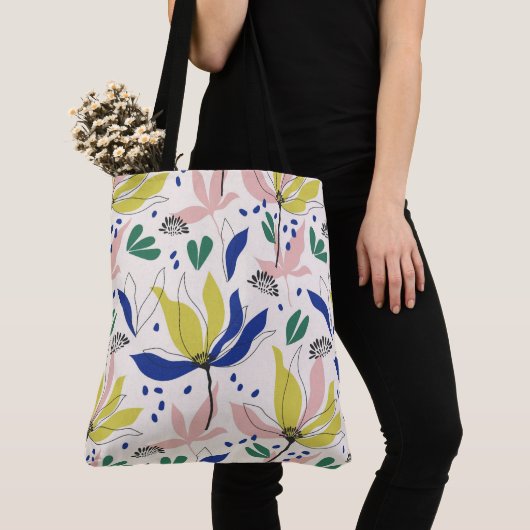 Floral Canvas tas (Dichtbij)
