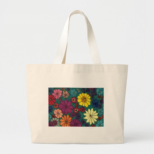 Floral Canvas tas (Voorkant)