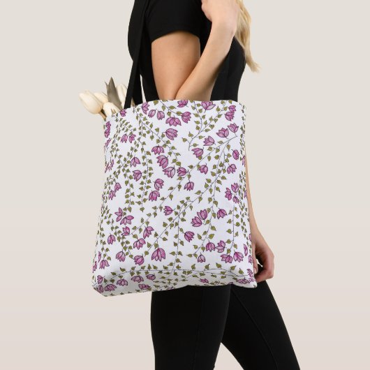 Floral Canvas tas (Dichtbij)
