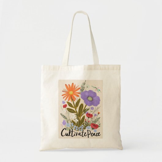 Floral Canvas tas (Voorkant)