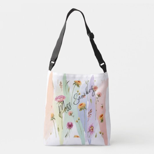 Floral Canvas tas Design (Achterkant)