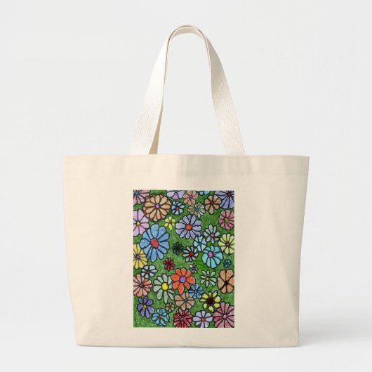 Floral Canvas tas "Fun Floral #2" (Voorkant)