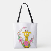 Floral Canvas tas Giraffe (Achterkant)