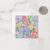 Floral Card Notitiekaartje (Voorkant / Achterkant in situ)