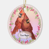 Floral Cardinals ornament (Links)