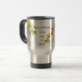 Floral Caregiver Travel Mugs Reisbeker (Voorkant links)