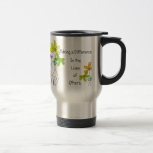 Floral Caregiver Travel Mugs Reisbeker