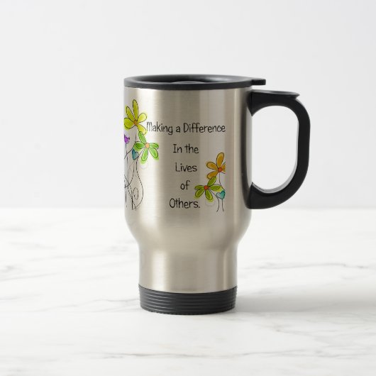 Floral Caregiver Travel Mugs Reisbeker (Rechts)