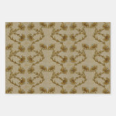 Floral Carnance Flowers Morris Pattern Inpakpapier Vel (Voorkant 2)