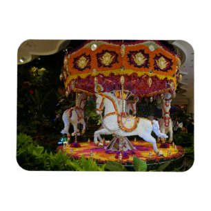 Floral Carousel Wynn Las Vegas Photo Magnet Magneet