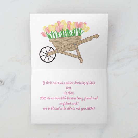 FLORAL CART MOEDERDAG KAART (Binnen)