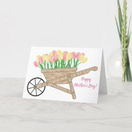 FLORAL CART MOEDERDAG KAART