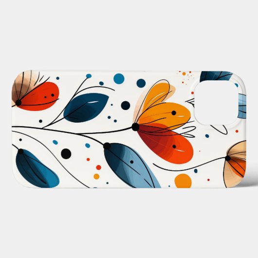 Floral Case-Mate iPhone Case (Achterkant (horizontaal))