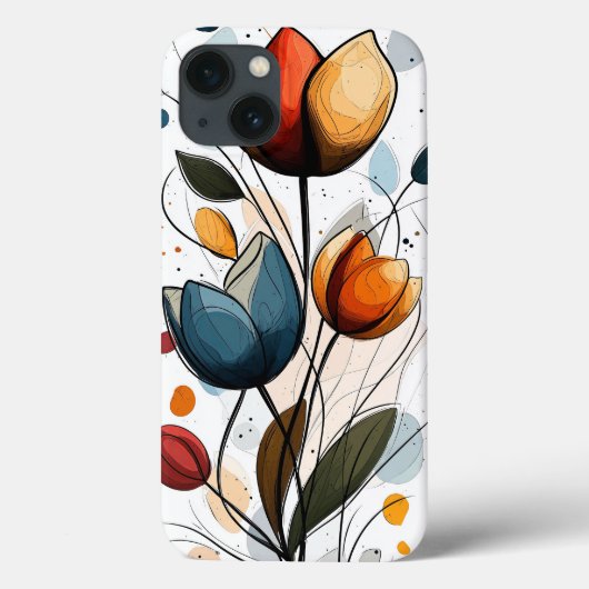Floral Case-Mate iPhone Case (Achterkant)