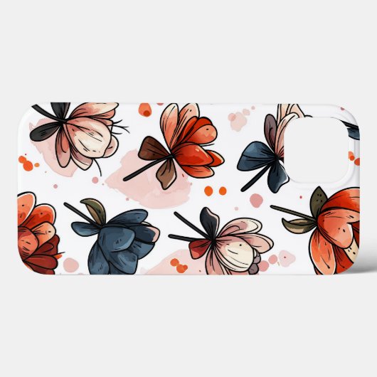 Floral Case-Mate iPhone Case (Achterkant (horizontaal))
