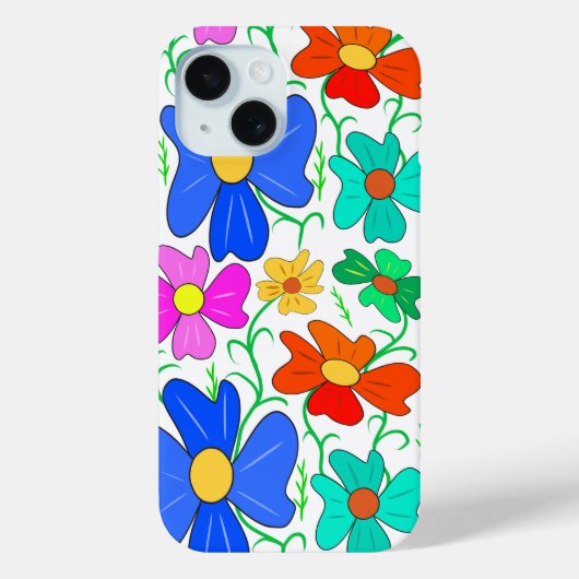 Floral Case-Mate iPhone Case (Achterkant)