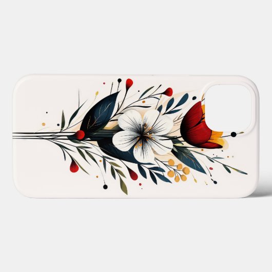 Floral Case-Mate iPhone Case (Achterkant (horizontaal))