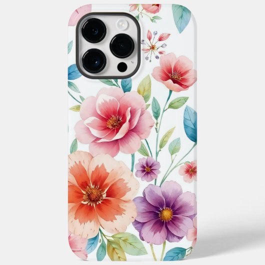 floral  Case-Mate iPhone case (Achterkant)