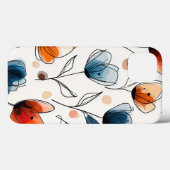 Floral Case-Mate iPhone Case (Achterkant (horizontaal))