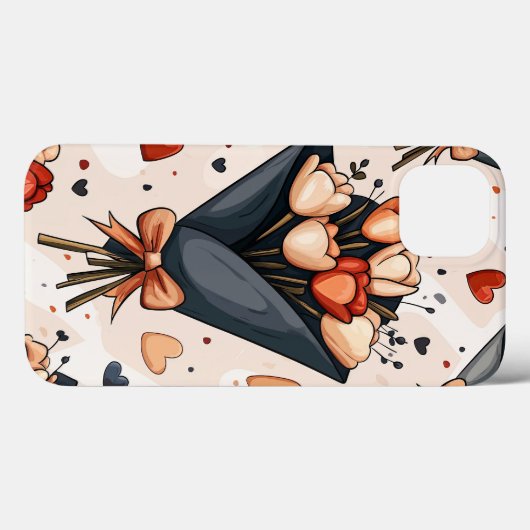 Floral Case-Mate iPhone Case (Achterkant (horizontaal))