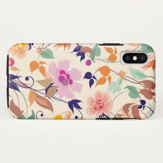 Floral Case-Mate iPhone Case (Achterkant (horizontaal))