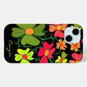 Floral Case-Mate iPhone Case (Achterkant (horizontaal))