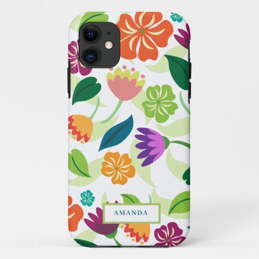 Floral Case-Mate iPhone Case (Achterkant)