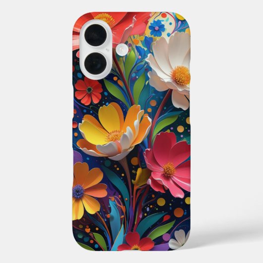 Floral Case-Mate iPhone Case (Achterkant)