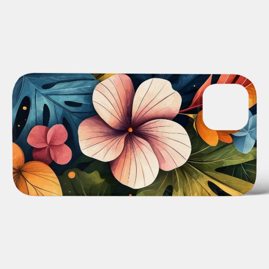 Floral Case-Mate iPhone Case (Achterkant (horizontaal))