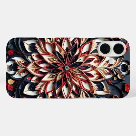 Floral Case-Mate iPhone case (Achterkant (horizontaal))