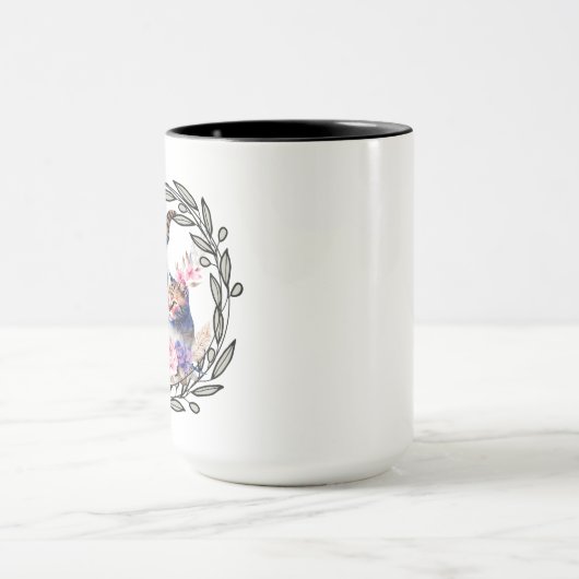 Floral Cat Cup Mok (Midden)
