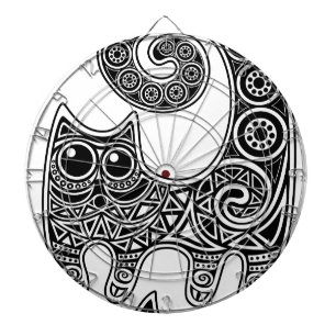 Floral Cat Dartbord
